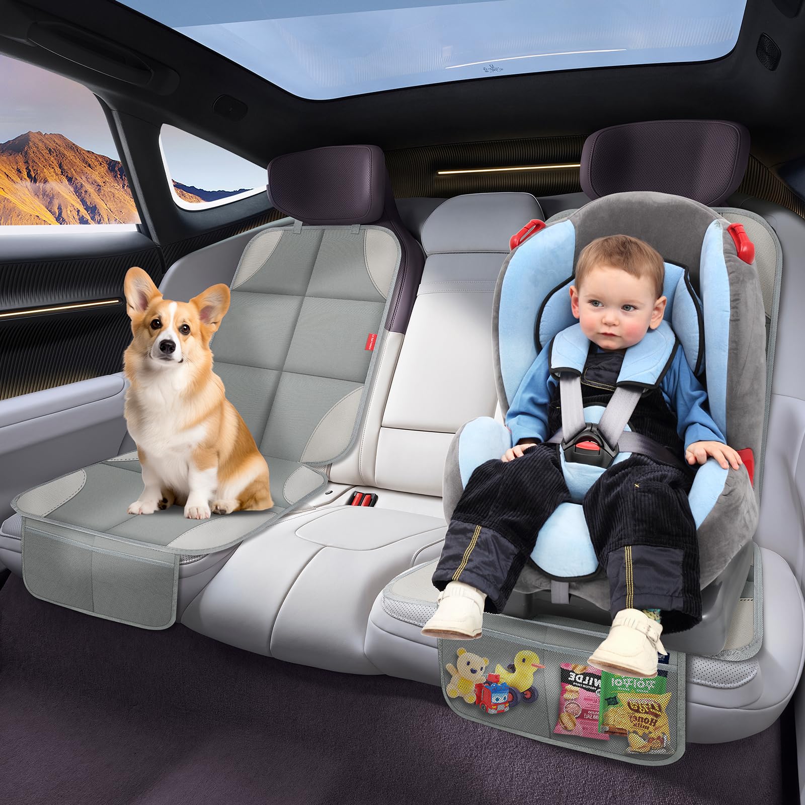 Autositzschoner für Kinderautositz, wasserdichter Stoff Autositzbezug