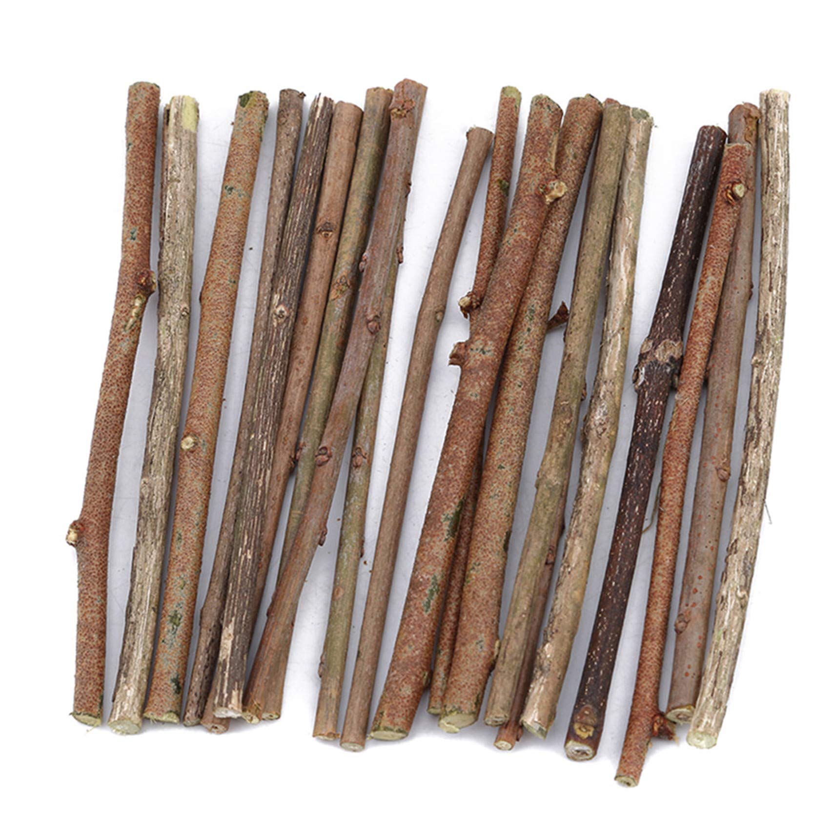Winwinfly Natural Branch Wooden Sticks for DIY Art Crafts 3-5mm Pack of Approx,20pcs