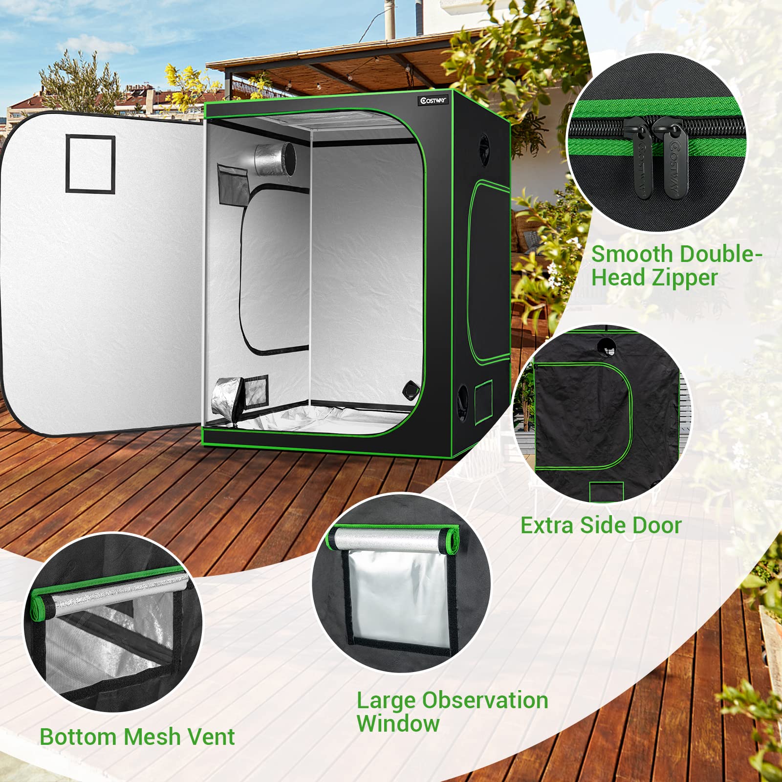 Amazon.com: COSTWAY Grow Tent, 60