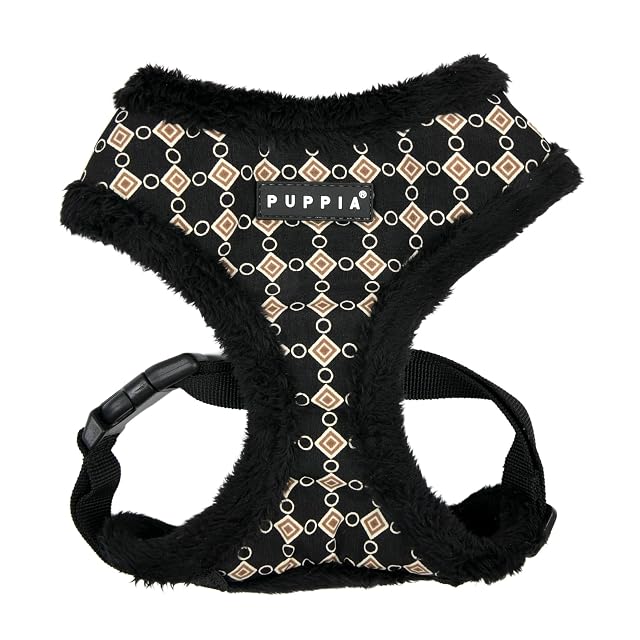 Puppia Jace Arnés para perro, sobre la cabeza, cálido, invierno, estampado de diamantes