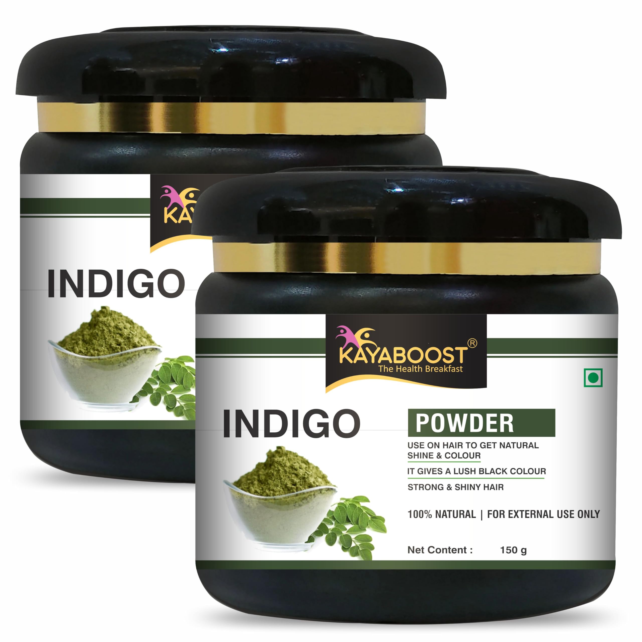 Indigo Leaves Powder, Organic for Hair Colour | Leaf Powder, Neela Amari, Neel Patti, Neelayamari Powder (Indigo, Pack of 2)-picture-31