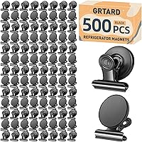 Vista 28 de Grtard Paquete de 24 clips magnéticos resistentes, clips magnéticos para refrigerador, imanes de refrigerador con clip, clip magnético fuerte sin