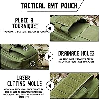 Vista 5 de Actualización 1000D láser corte Ifak bolsa Molle, táctico Molle EMT cinturón bolsas de primeros auxilios para mochila cinturón