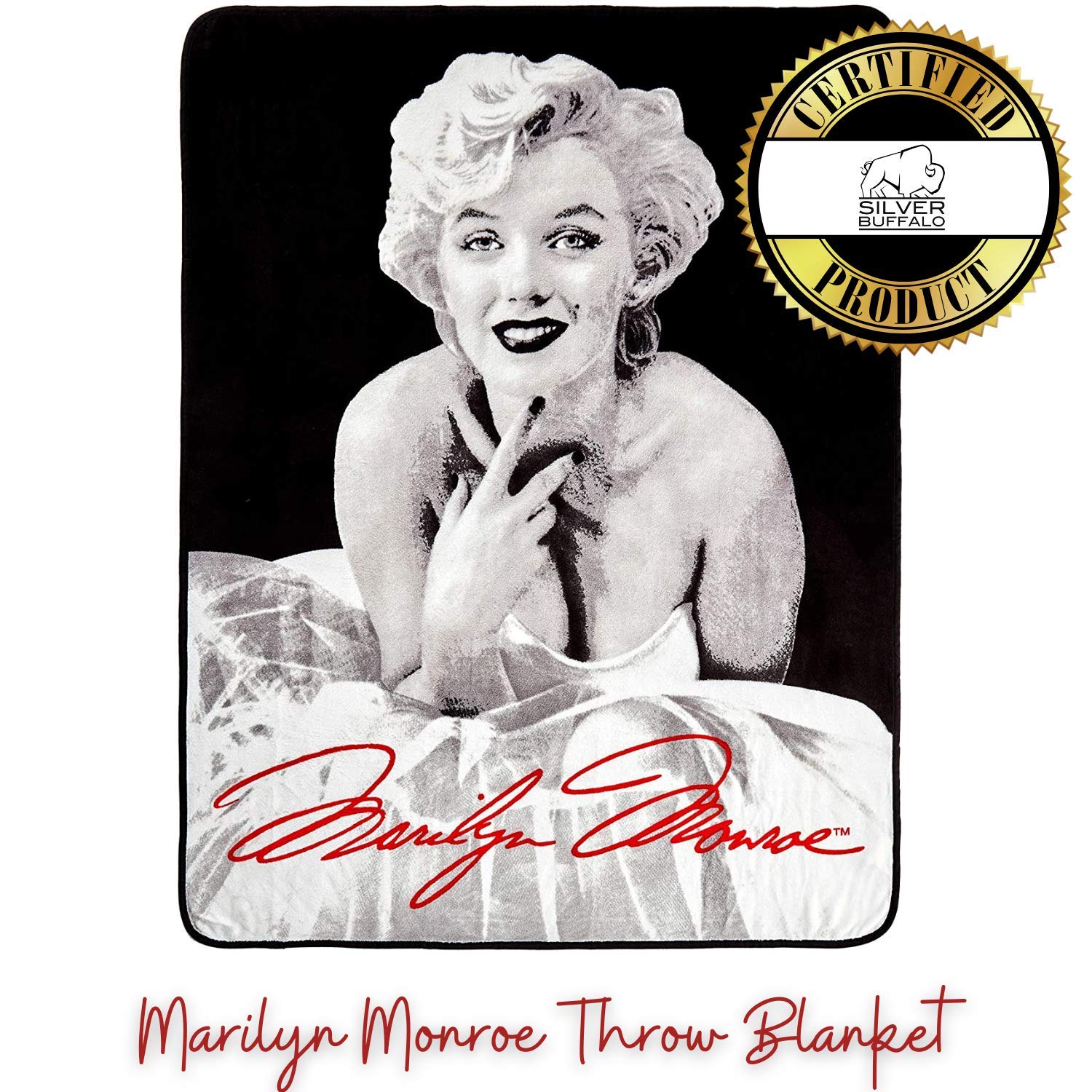Amazon.com: Silver Buffalo Marilyn Monroe Ballerina Dress Plush Throw  Blanket, 50 in. x 60 in. : Home u0026 Kitchen