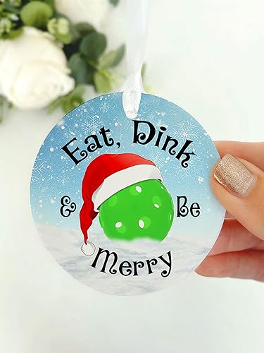 Miniatura 6 de Prezzy Adorno de Navidad de motocross para comer beber y ser feliz regalo personalizado para amantes del jugador de motocross árbol de Navidad