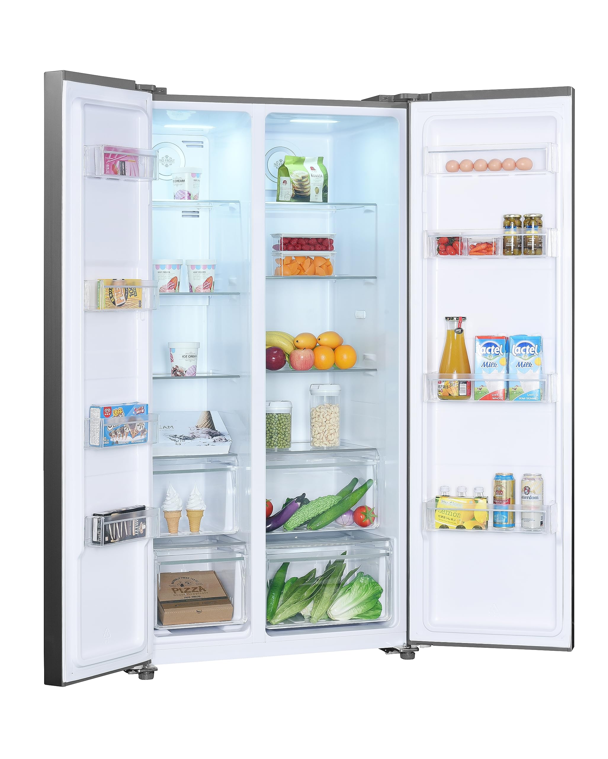 Beko GNO5323XPN - Frigorífico Americano Side by side, No Frost, Clase Energetica D, Electronico, Compresor ProSmart Inverter, Color Acero Inoxidable