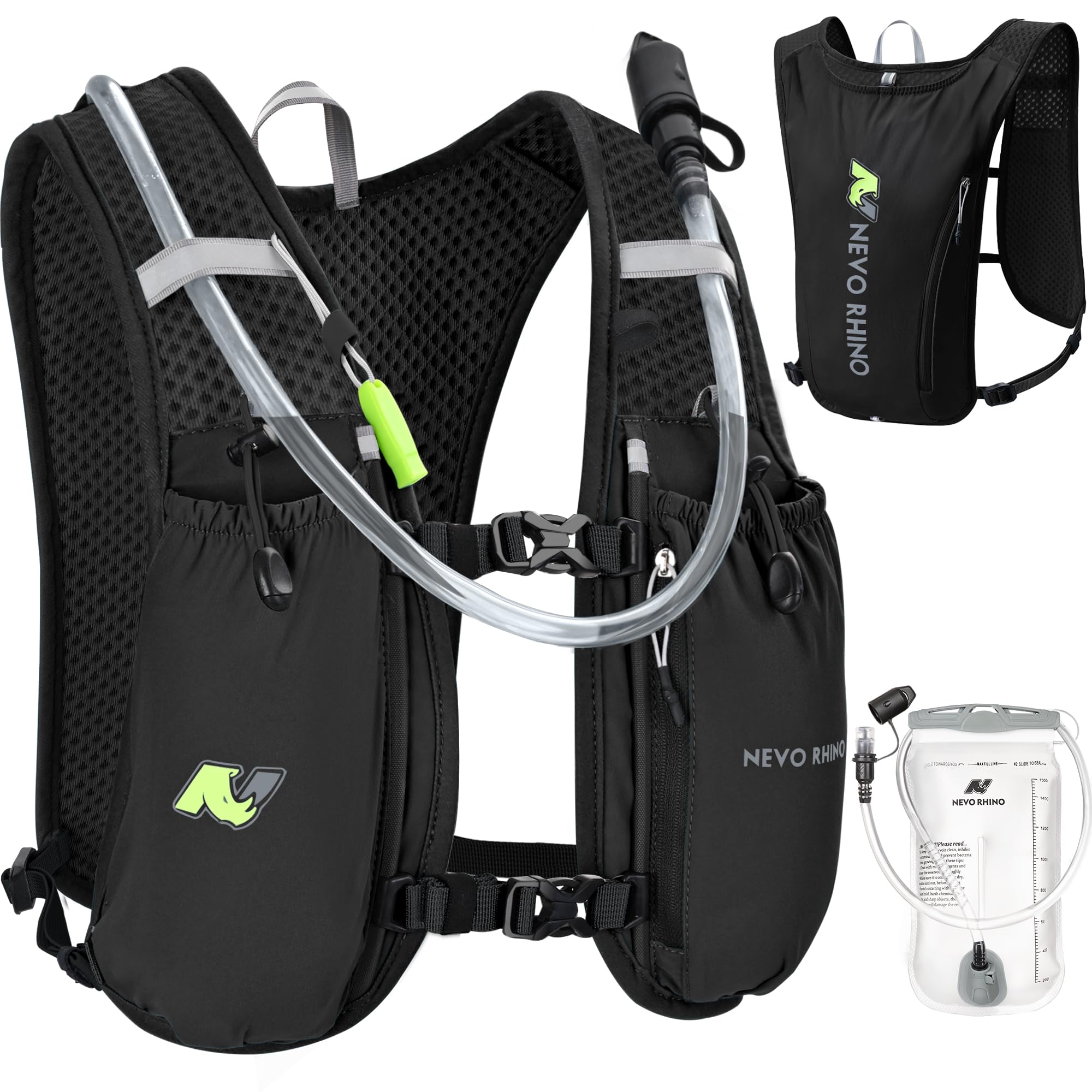 Amazon.com : N NEVO RHINO Running Vest,Hydration Vest 5L with 1.5L