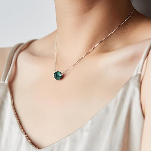 Miniatura 90 de Real Crystal Pendant Necklace Jewelry 925 Sterling Silver Chain Necklace for Women Dainty Birthstone Jewelry Necklace for Women Healing Chakra