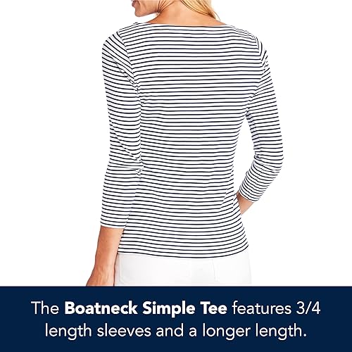 Miniatura 5 de Vineyard Vines Camiseta simple con cuello barco para mujer