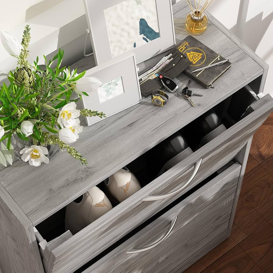 新品　シューズボックス　靴箱　スリム　おしゃれ　お洒落 下駄箱 おしゃれ 靴箱 スリム シューズボックス 扉付き 幅75 玄関 靴