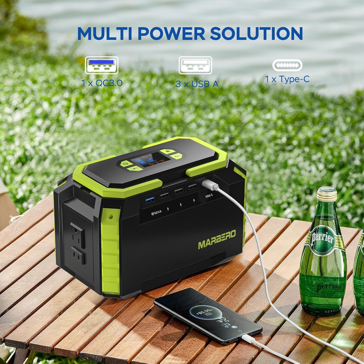MARBERO 200W Solar Generator 222Wh Portable Power Station User Manual