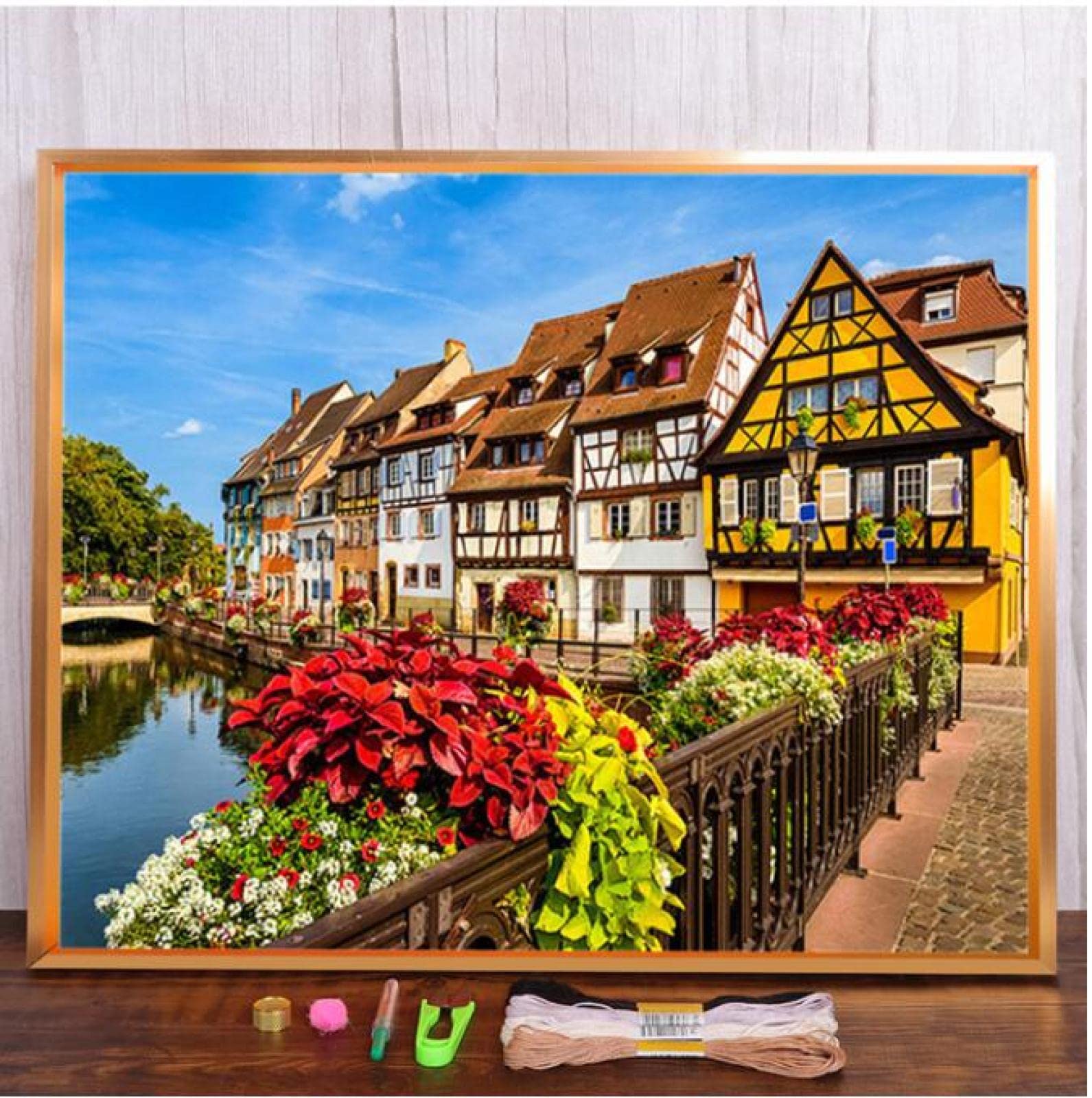 ドイツ直輸入】38x46cm ￼￼￼￼風景画クロススティッチキット