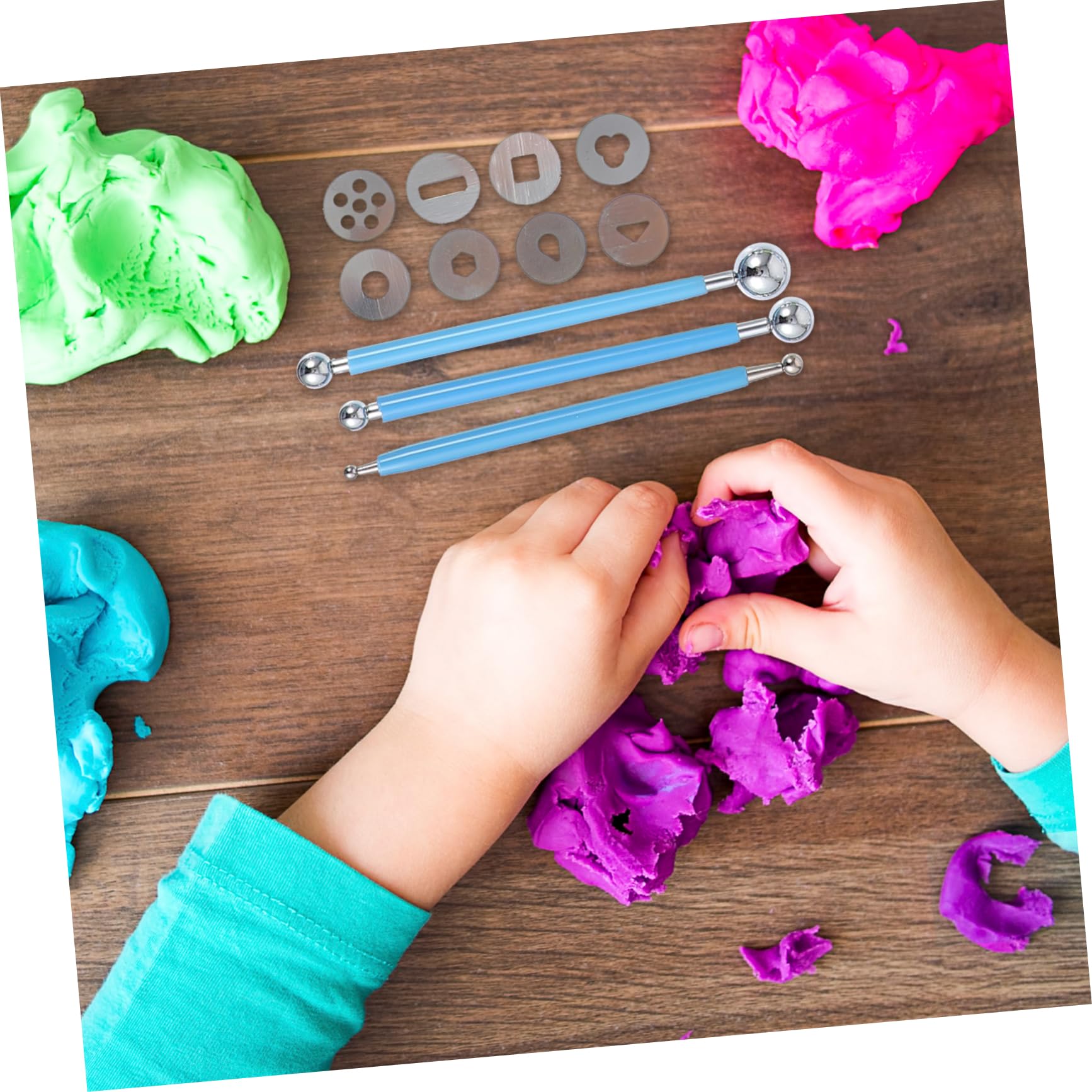 Herramientas para Modelar Arcilla Kit De Polímeros Herramienta para Decorar Pasteles