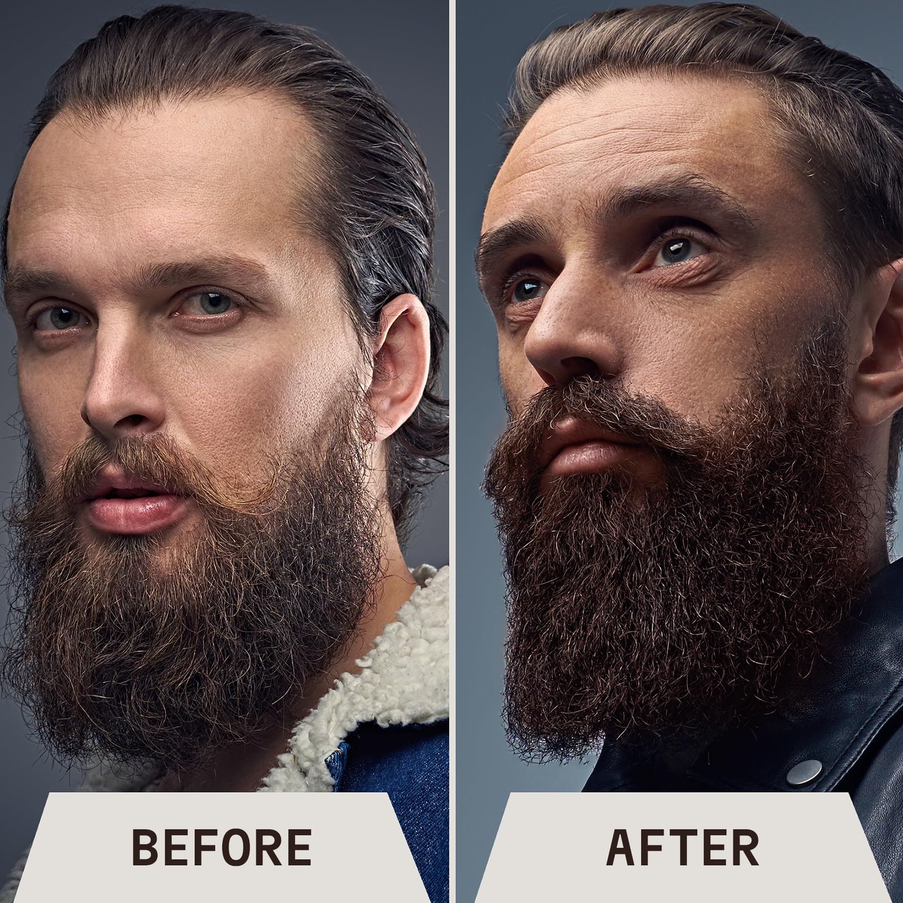 Striking Viking - Sapone da barba - 17 once, olio di tea tree naturale e biotina - Shampoo da barba al profumo di colonia senza parabeni e solfati per gli uomini - Pulizia e cura profondi