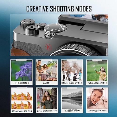 Miniatura 4 de ATPLOES Cámara digital, cámaras 4k y 48MP para fotografía