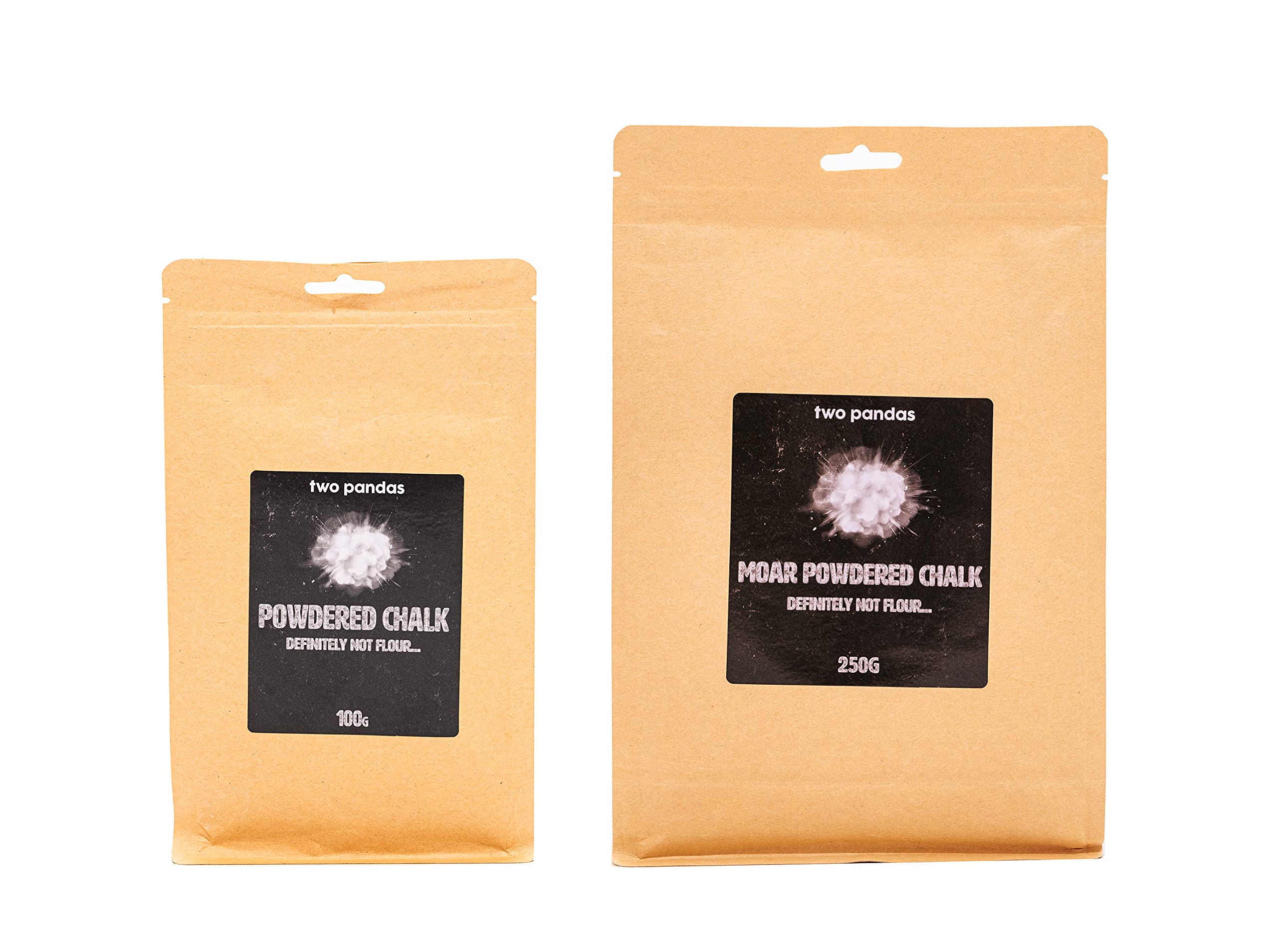Two Pandas Powdered Chalk for CrossFit, Hyrox, Rock Climbing, Gym, Gymnastics, Weightlifting & Grip Training