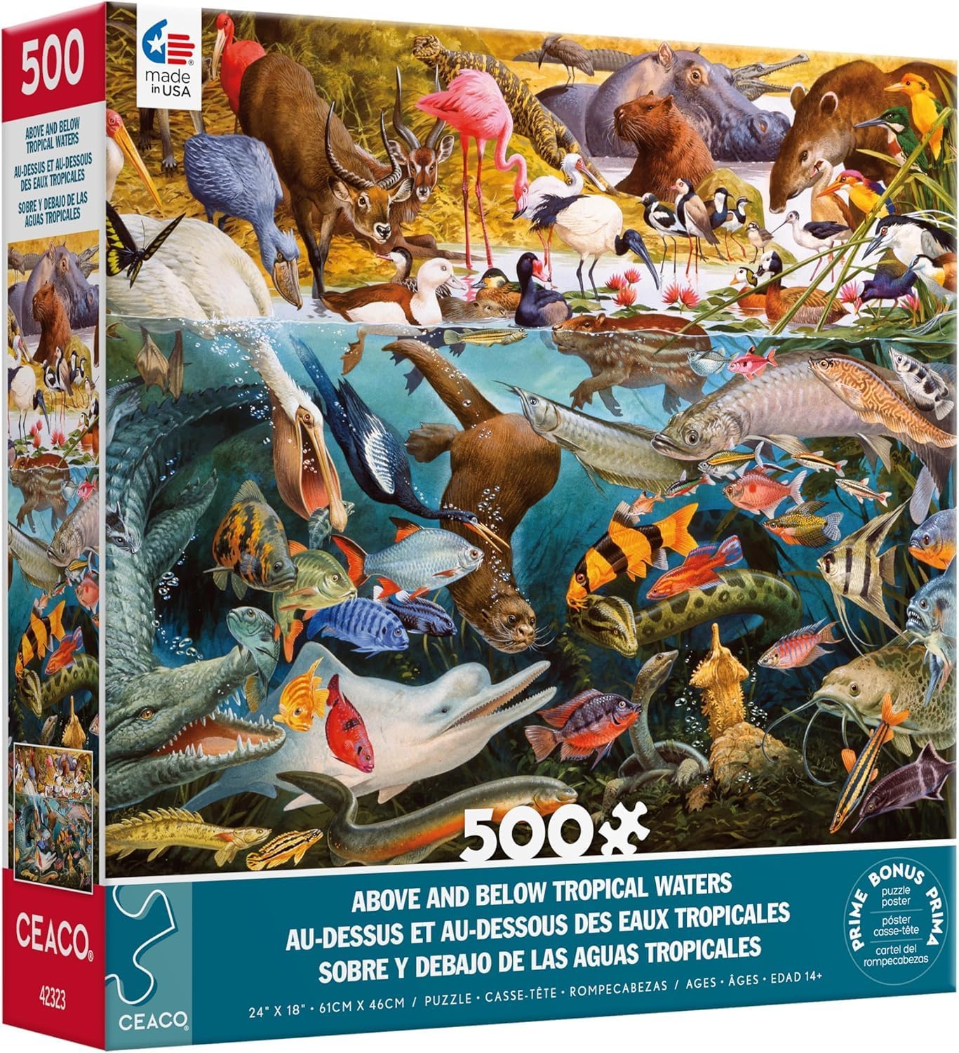 Ceaco - Above & Below - Tropical Waters - 500 Piece Jigsaw Puzzle