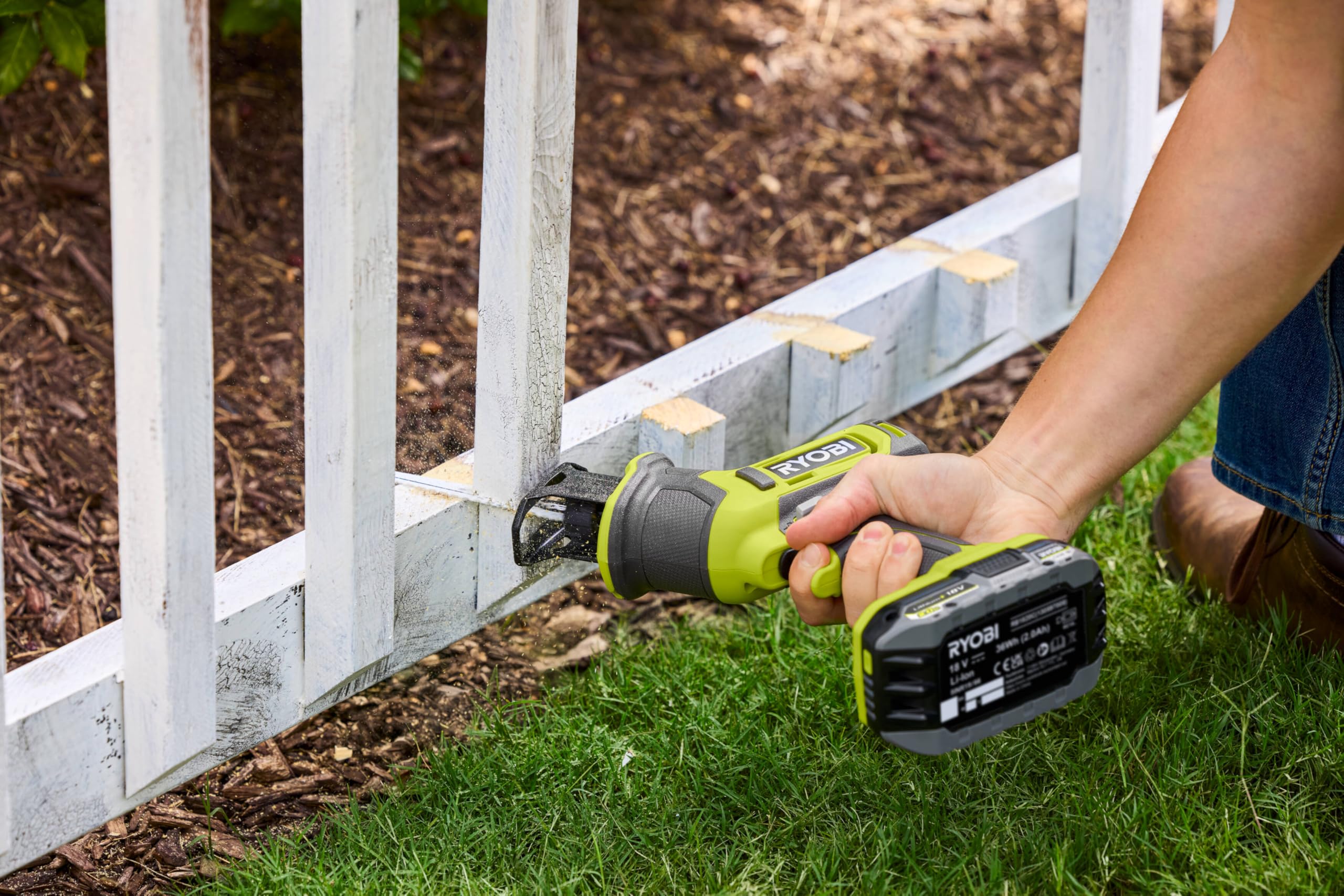 RYOBI Sierra sable ONE+ R18RSC-1C20GP de 18 V, incluye batería y cargador