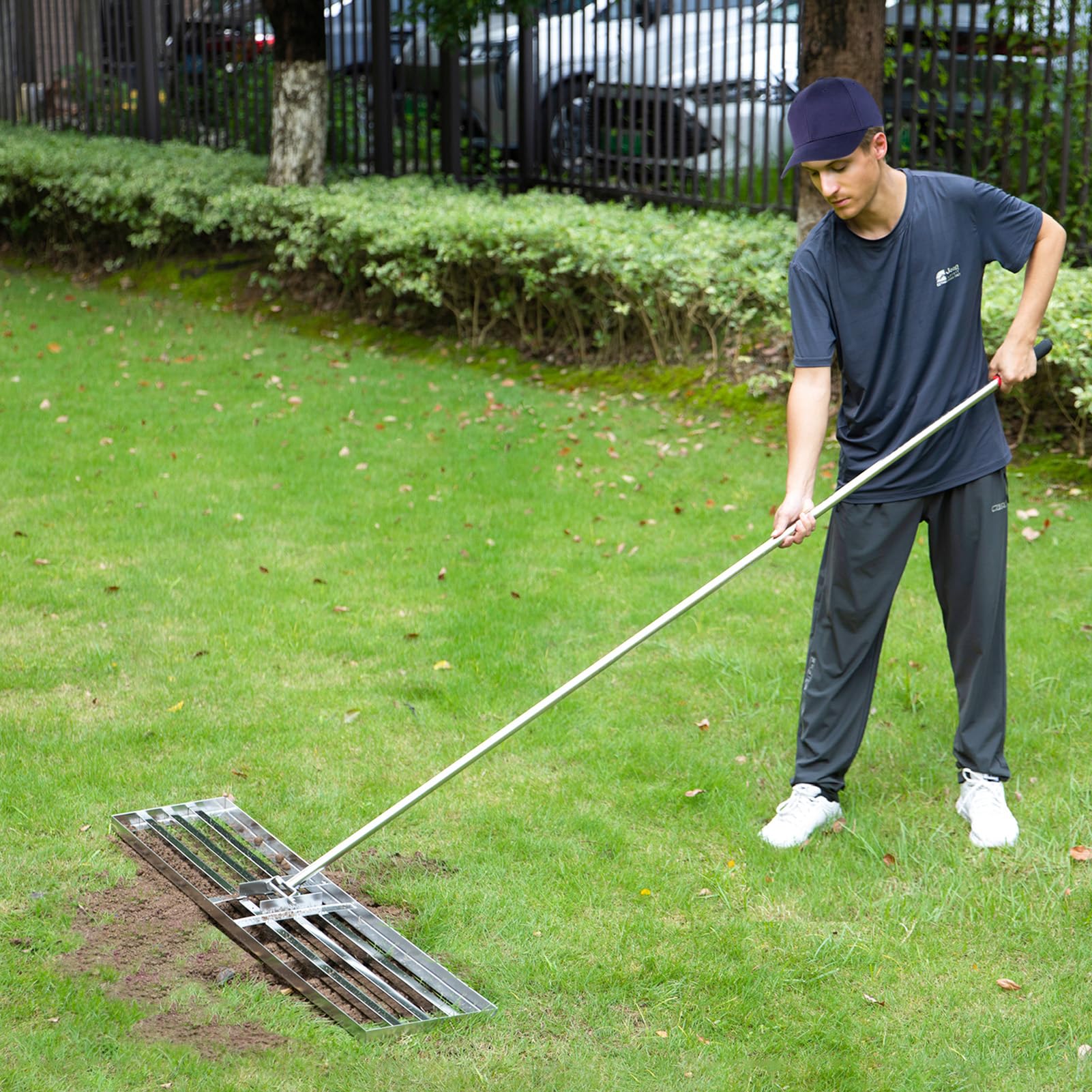 Leveling Rake Lawn 30 Inch X 10 Inch, Lawn Leveler Tool With 6.5ft Soil  Leveling Rake, image size:1601x1601