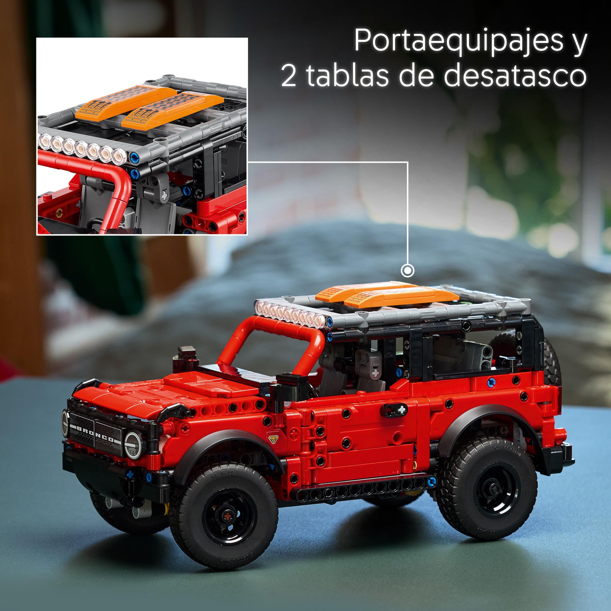 LEGO Technic Furgoneta Ford Bronco - Coche Todoterreno SUV de Juguete - Kit de Maqueta con Puertas Que se Abren, Motor V6, Suspensión y Dirección - Regalo para Niños de 9+ Años 42213