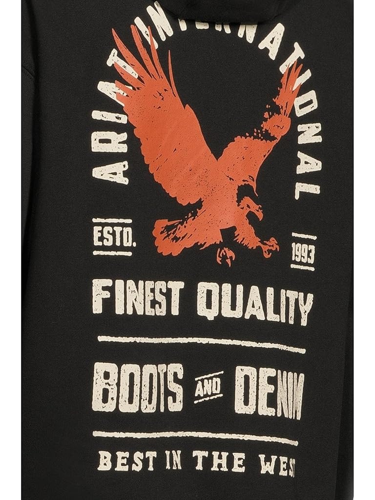 Black Ariat Eagle Large Hoodie