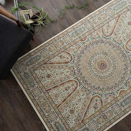 B品セール サヤンサヤン ペルシャ柄 ラグ マット ロイヤルパレス14514