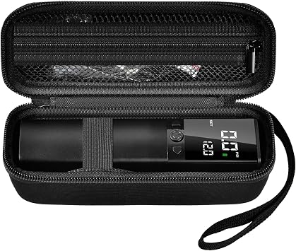 Boobowl Hard Case for Pumteck AP1-P/ MY01 Electric Ball Pump Box Only | Travel Smart Air Pump Storage Bag with Accessories Mesh Pocket & Detachable Handle for Coaches, Referees, Football, Basketbal