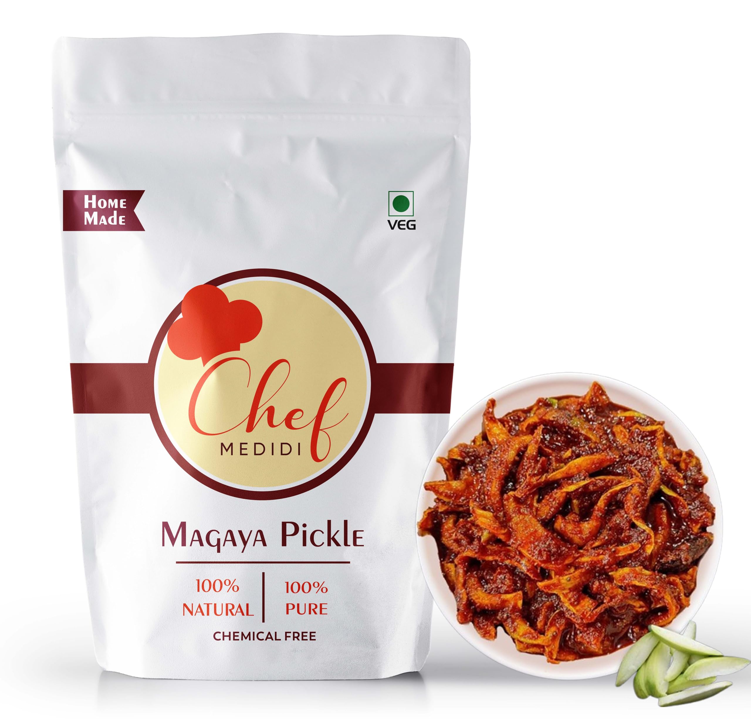 Chef Medidi - Andhra Magaya Pachadi |Traditional Sun-Dried Mango Pickle | Authentic Spicy & Tangy Taste | Homemade Style Achar - (250 Grams)-image-41