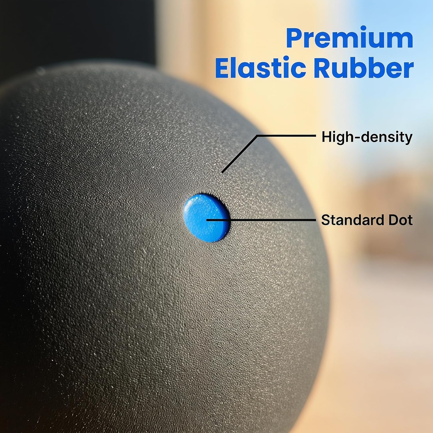 3 Pieces Blue Dot Squash Ball Custom Logo Professional high Elasticity Resistant to Play for Training and Practice