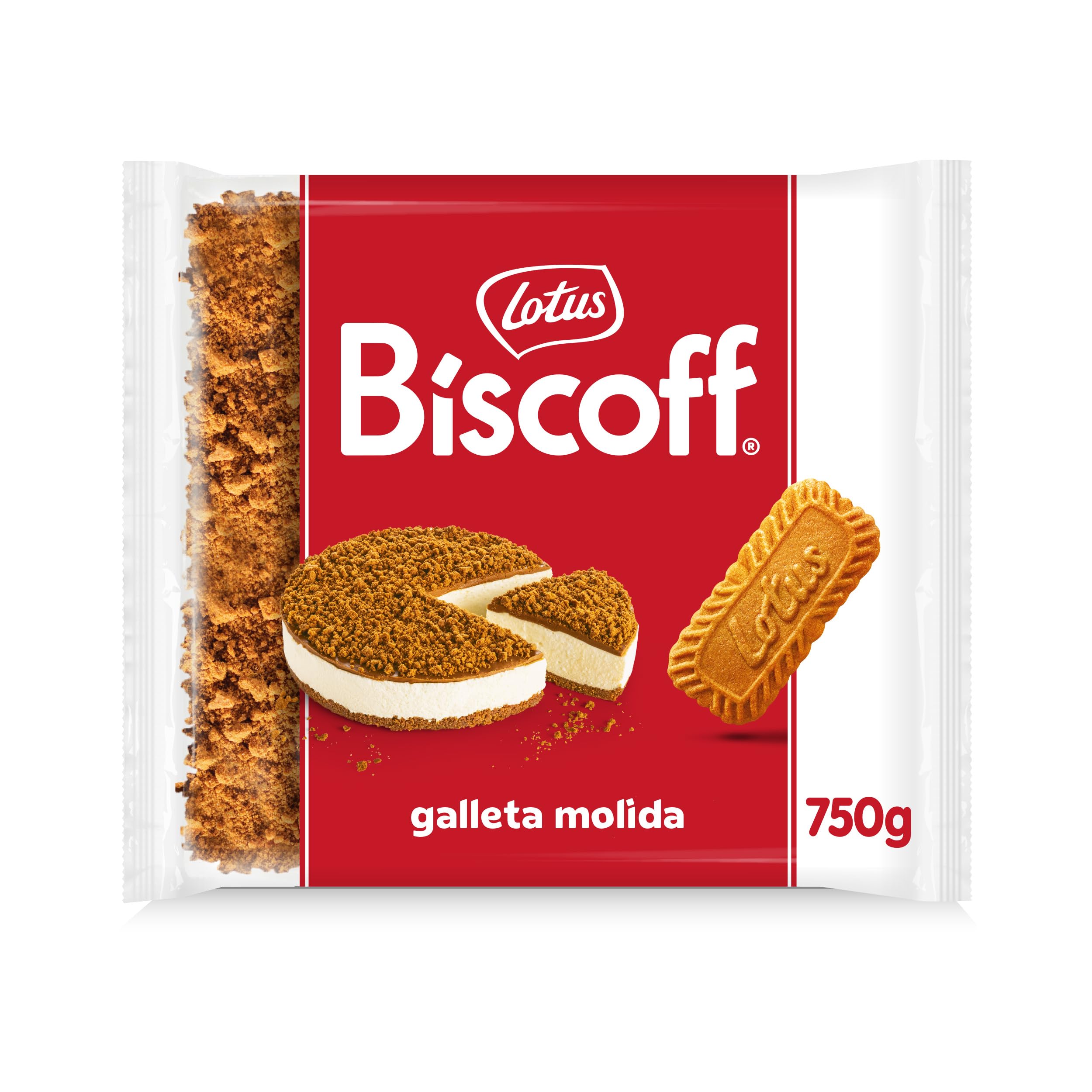 Lotus Biscoff | Galleta Caramelizada Molida | Ingredientes de Origen Natural | Vegano | Sin Colorantes ni Aromas Añadidos | 750g