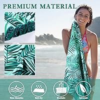 Vista 4 de 2 Pack Microfiber Beach Towel, Oversized Pool Towel 75”x 35”, Sand-Free Quick Drying Camping Super Absorbent Bath Blanket, Soft Breathable and