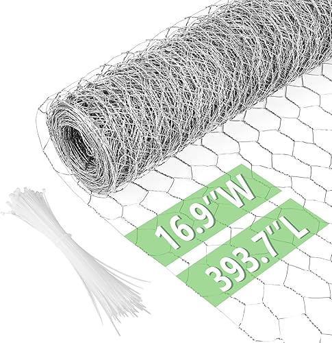 Miniatura 17 de Malla de alambre para pollos de 4 pulgadas x 590.5 pulgadas, red de alambre para aves de corral, malla galvanizada hexagonal, barrera de cerca