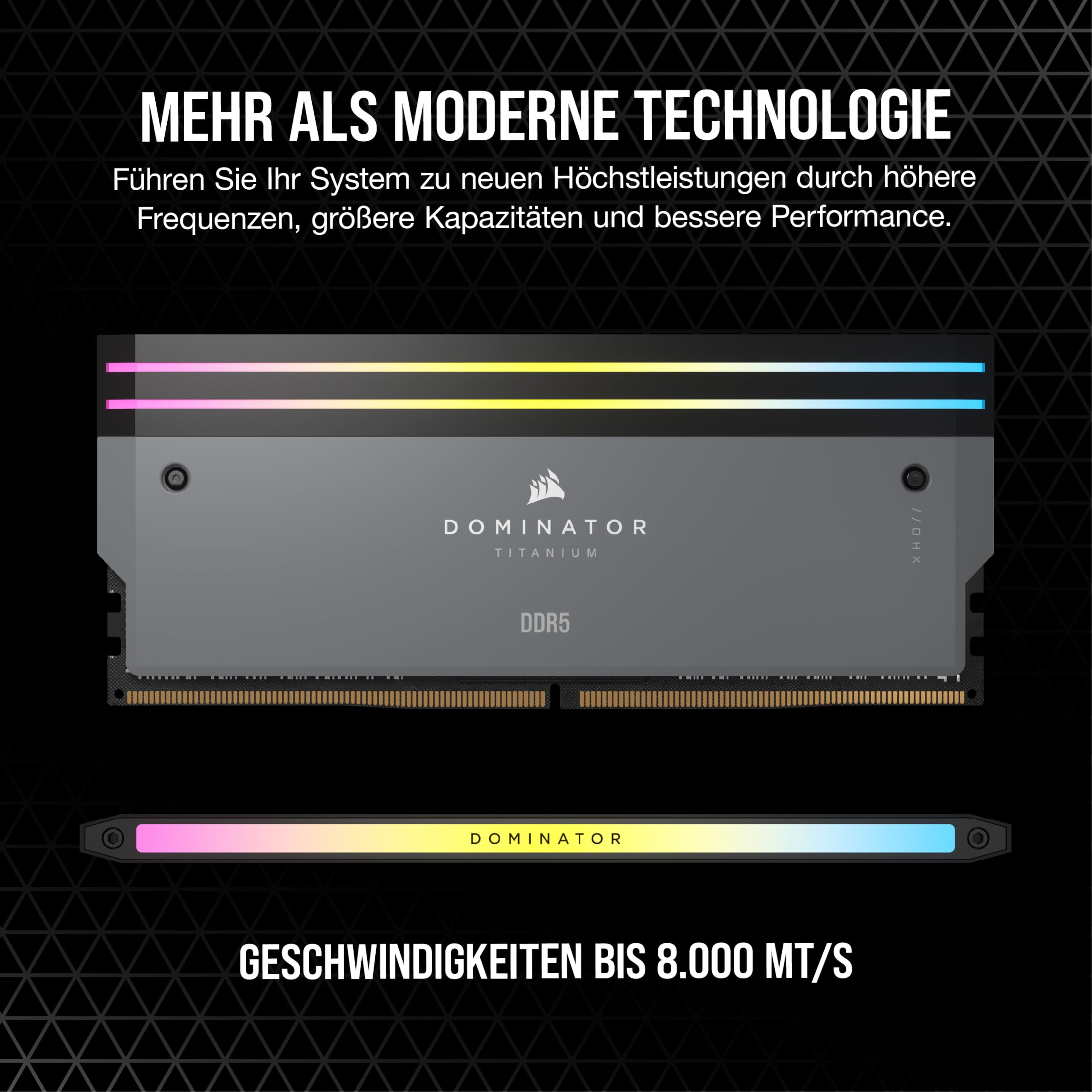 Corsair Dominator Titanium RGB DDR5 RAM 32GB 6000MHz CL30 AMD Expo