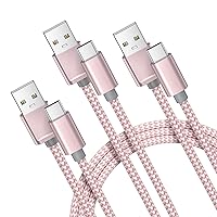 Vista 12 de Basesailor Paquete de 2 cables de carga USB tipo C de 1 pie, cable de carga de nailon para Samsung Galaxy Z Flip Fold, Note S9 S10 S10E 10E S23 Plus