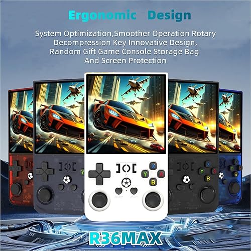Miniatura 3 de R36MAX - Consola de juegos retro, consola de juegos portátil con pantalla HD IPS de 4 pulgadas con batería de 4000 mAh, consola emuladora de mano