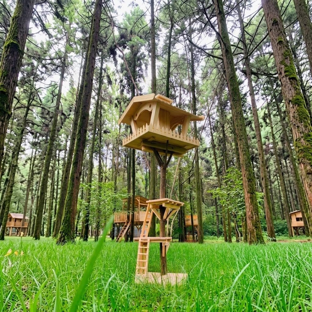 Casetta per uccelli con silo e illuminazione solare, in legno, resistente alle intemperie, in bitume, supporto opzionale, misure da L a XXL, marrone
