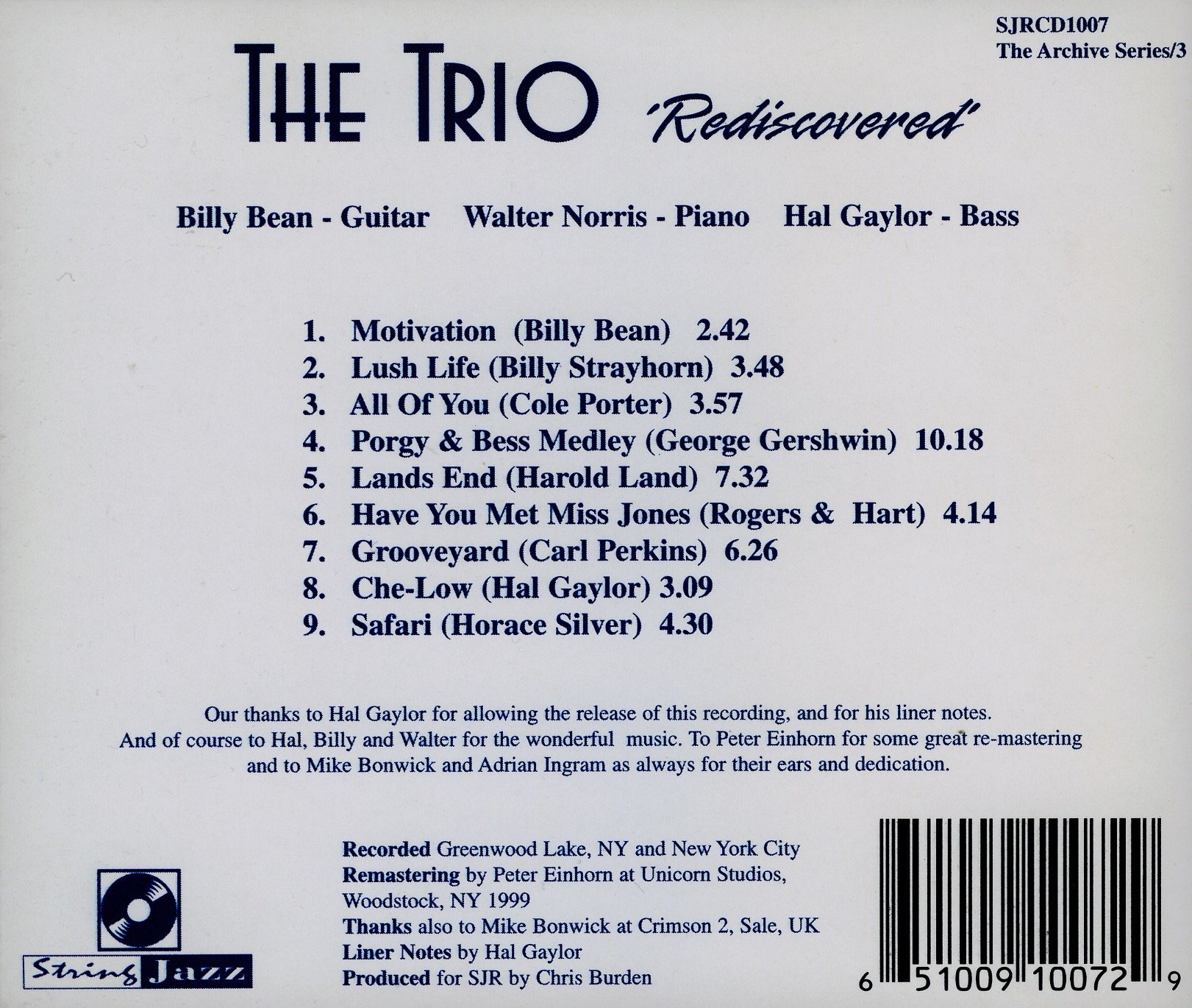 Trio-Rediscovered