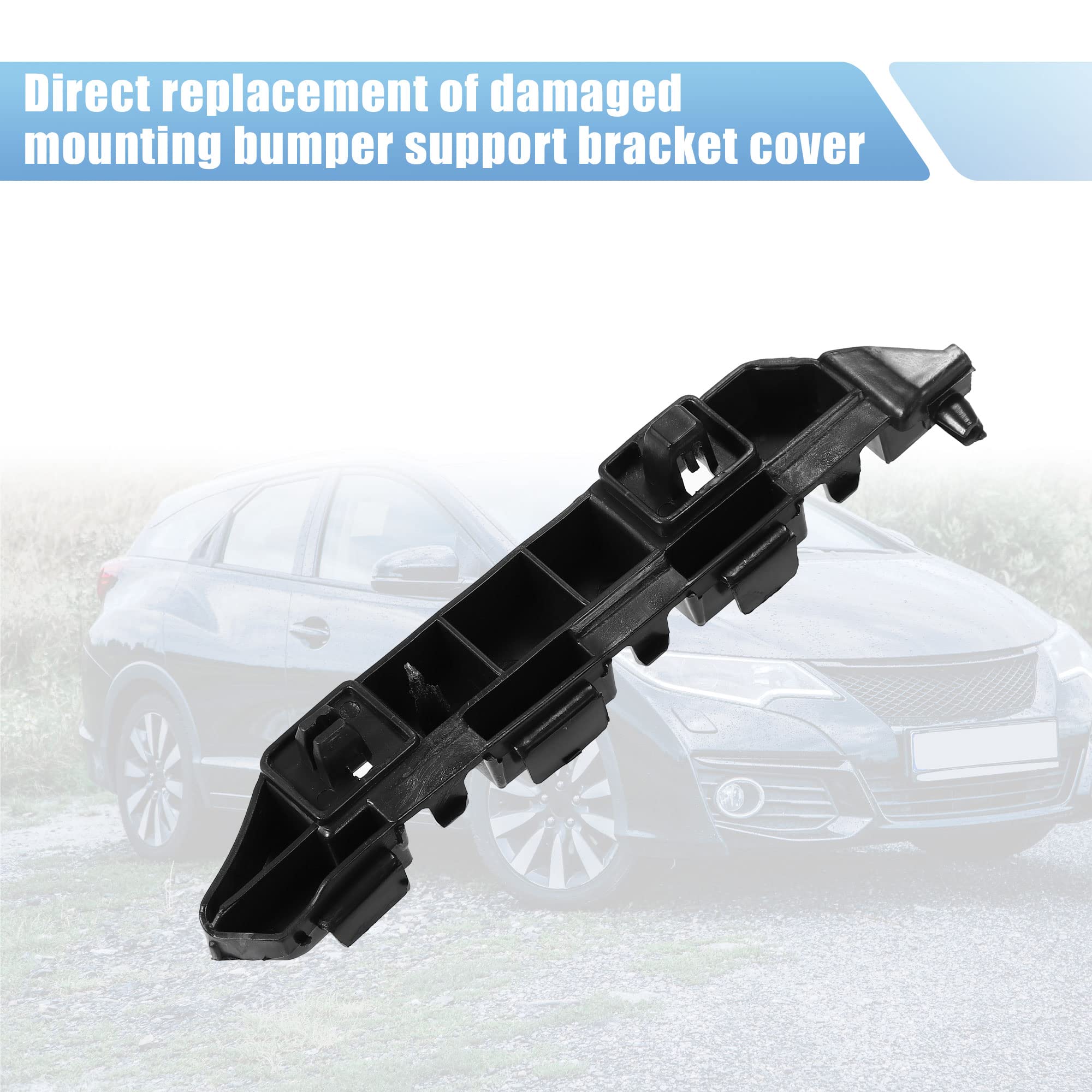 Pair Left Right Front Bumper Brackets For Honda Civic 2012-2015 - Bumper Cover Spacer Driver Passenger Side, Replaces 71198-TR0-A01 71193-TR0-A01