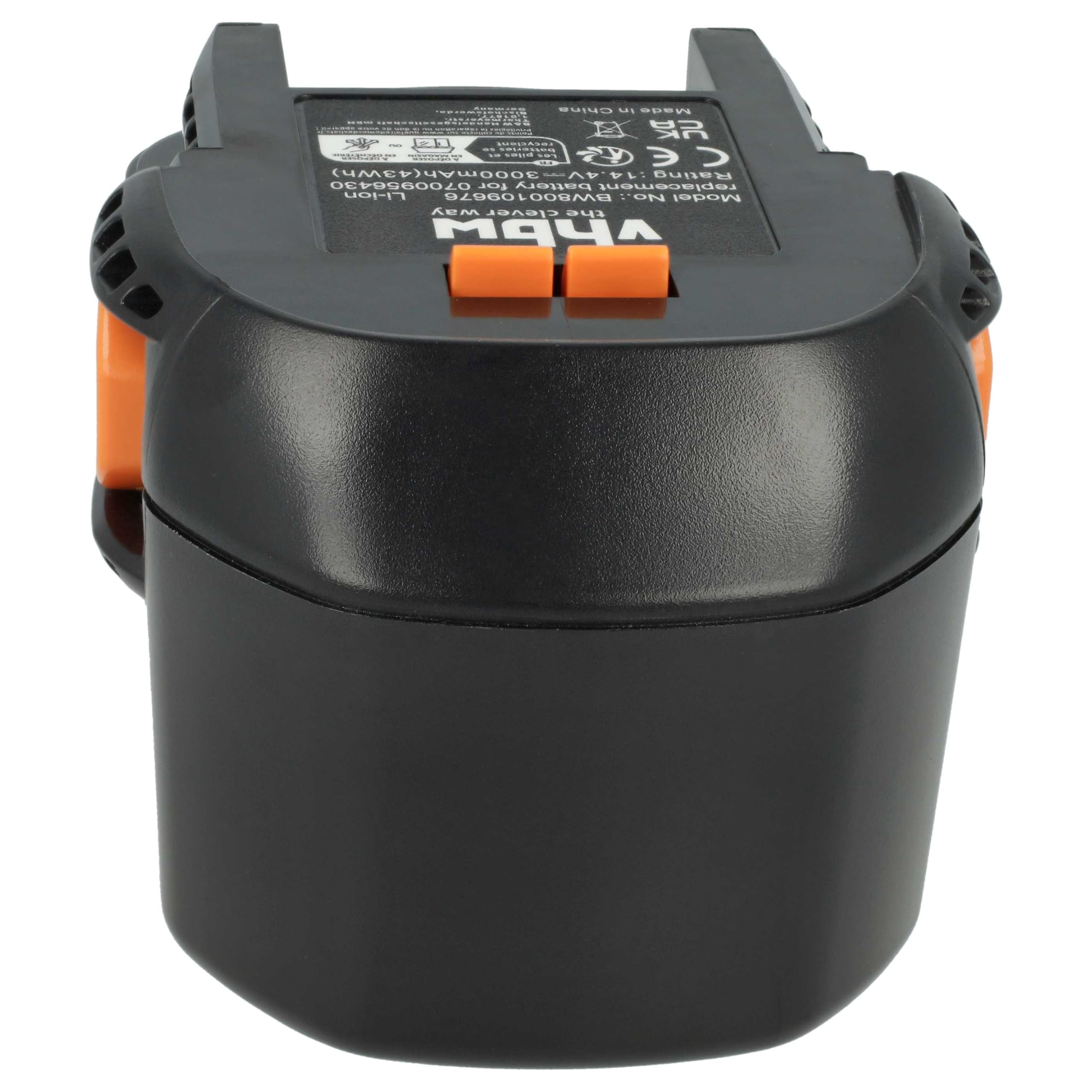 vhbw 2 x wymienny akumulator do 0700956430, 4932 352111, 4002395367641, 4935413106, 4932352657 do elektronarzędzia (3000 mAh, Li-ION, 14,4 V)