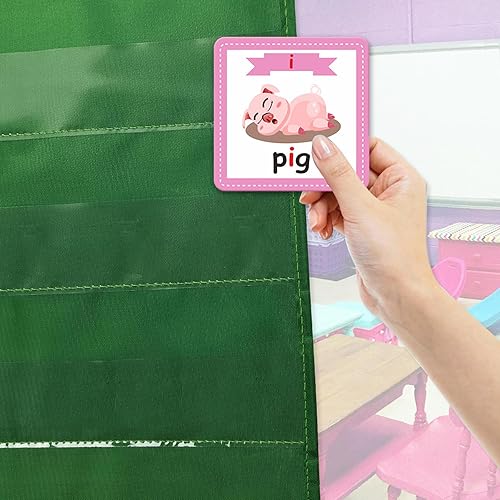 Miniatura 3 de Organizador para colgar en la pared, tabla de bolsillo desmontable, 15 bolsillos transparentes para familias de palabras, tabla de bolsillo para