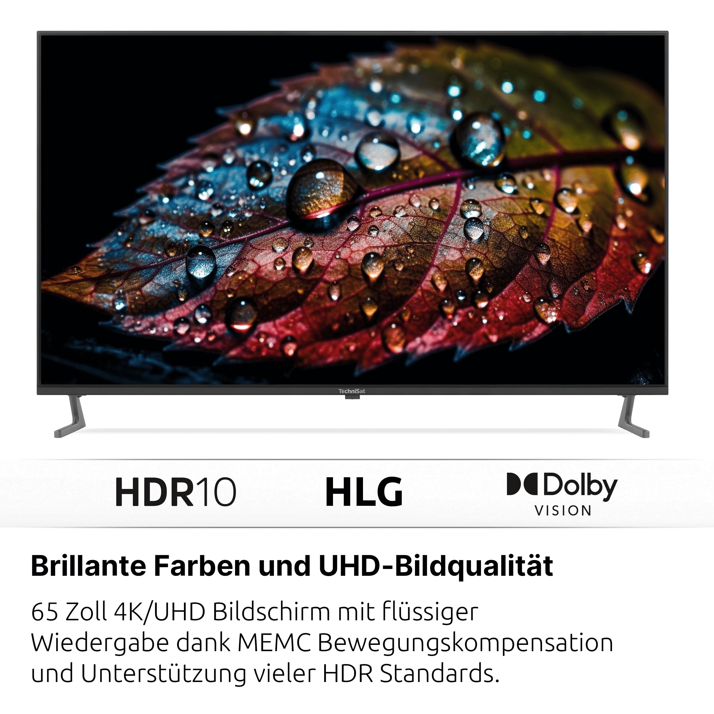 TechniSat TV 65 UHD -/164 cm 4K/UHD Smart Fernseher (Triple Tuner 65 Zoll – Bild 2