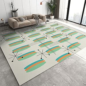 Amazon.com: Medieval Creative Elliptical Geometry Area Rug, Modern ...