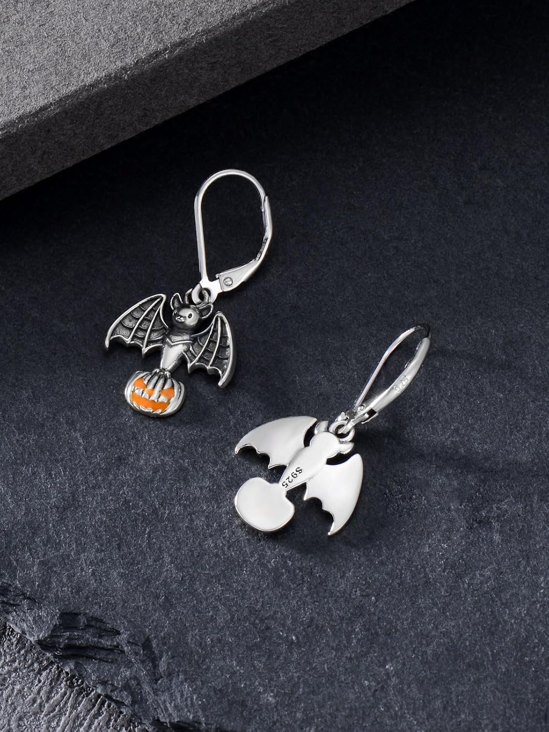 Animal/Leaf/Gothic Dangle Earrings 925 Sterling Silver Animal/Leaf/Gothic Dangle Drop Earrings Easter/Halloween/Christmas Jewelry Gifts for Women Her - Image 3