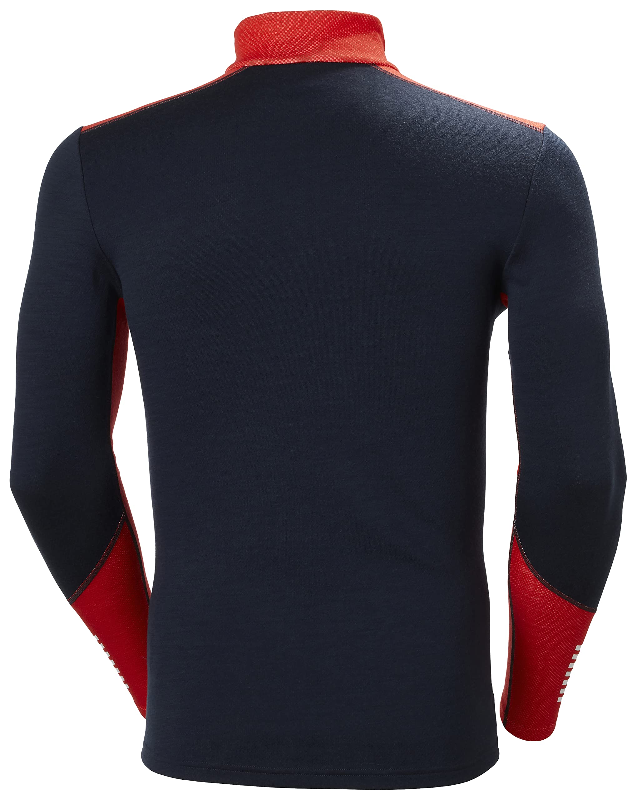 Helly Hansen Hommes Lifa Mérinos Poids Moyen 1/2 Zip, Bleu Marine, L