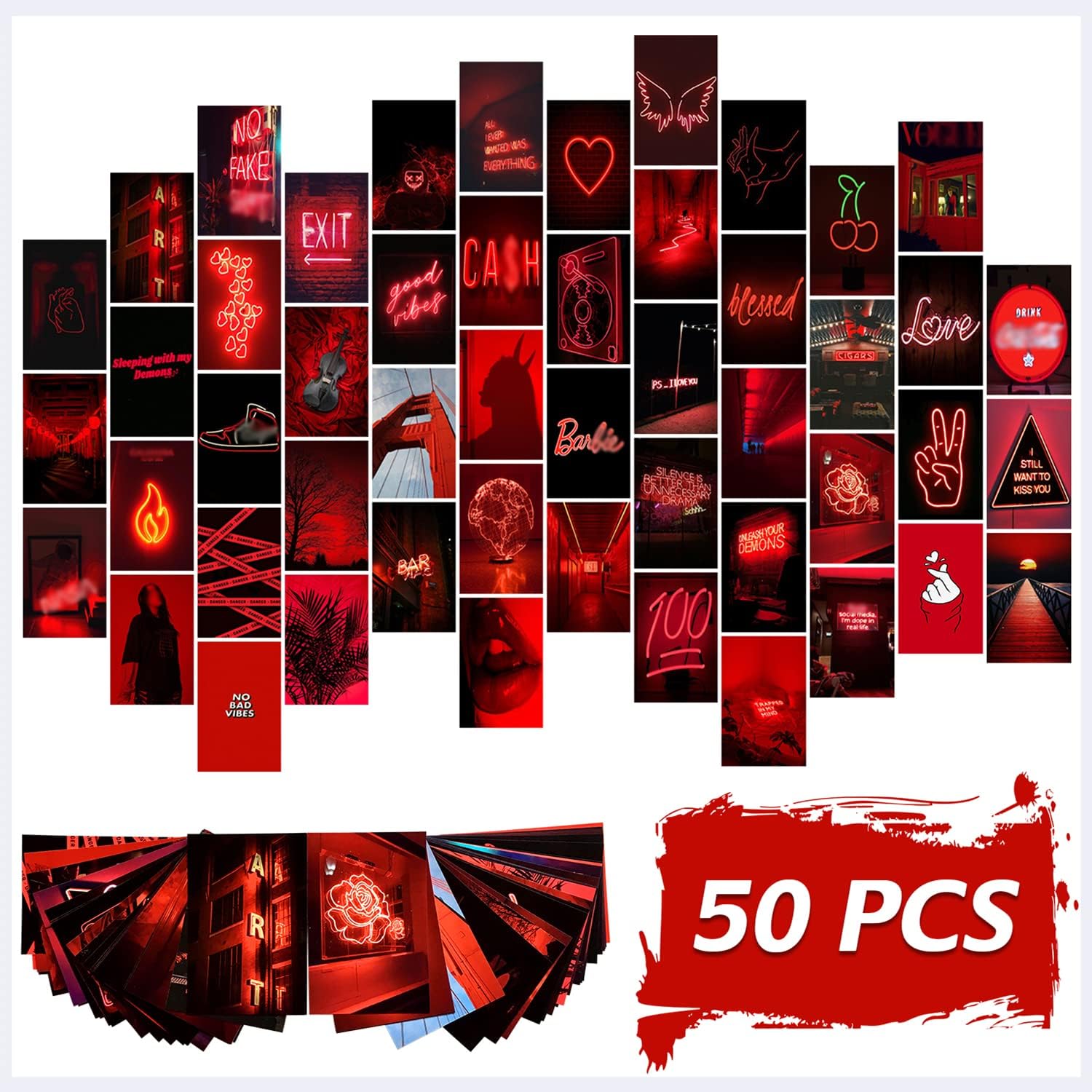 Amazon Com Red Wall Decor Wall Collage Kit Aesthetic Pictures For Teen Girl Room Decor Red Neon Posters As Red Bedroom Decor 50 Pcs 4x6 Inch Posters Prints Amazon Com Red Wall Decor Wall Collage Kit Aesthetic Pictures For Teen Girl Room Decor Red Neon Posters As Red Bedroom Decor 50 Pcs 4x6 Inch Posters Prints