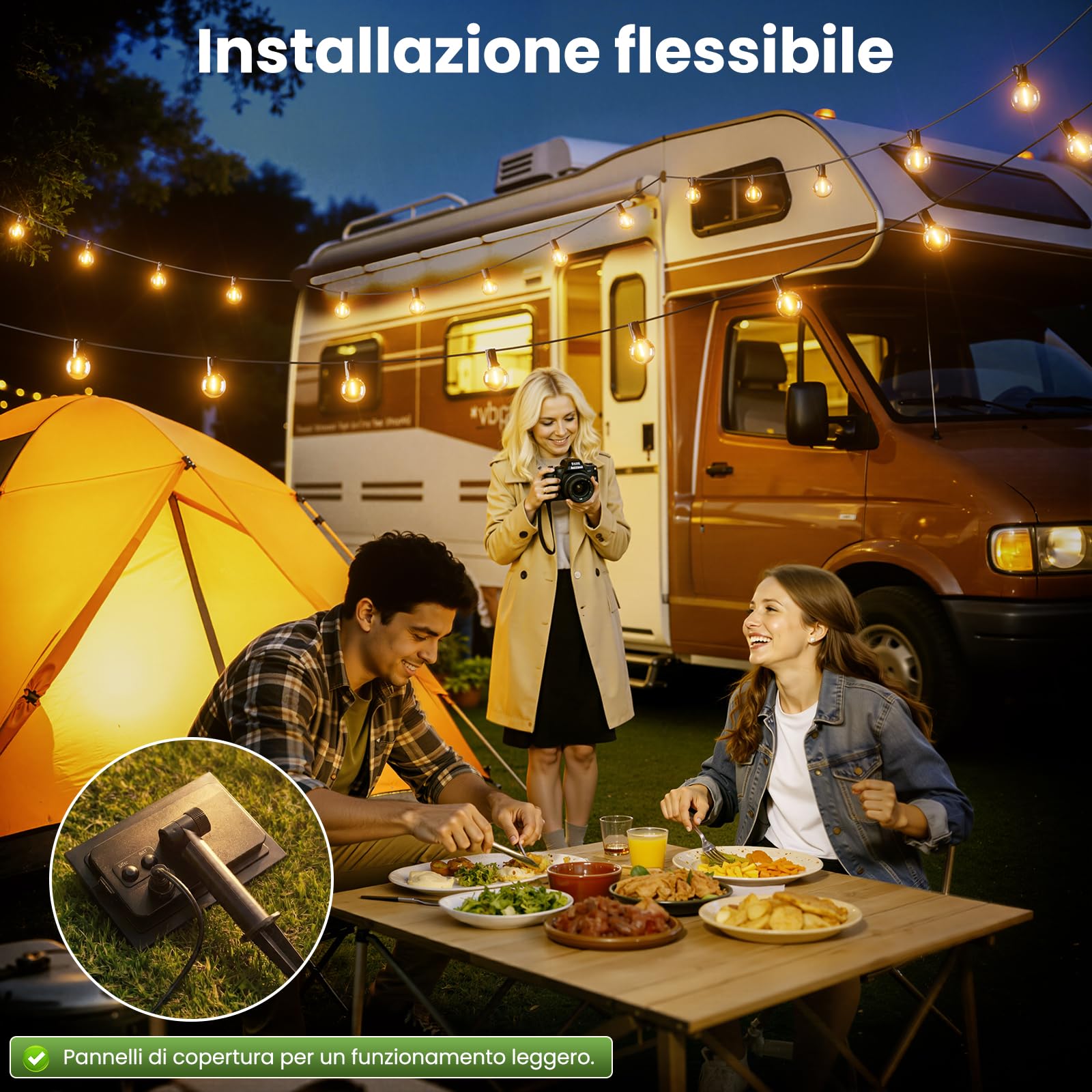 Yuusei Catena Luminosa Esterno Solare, 15M Luci da Esterno Giardino LED, IP65 Impermeabili & USB, 25+1 G40 Lampadine Globo Infrangibili per Gazebo, Balcone, Pergolato, Patii, Matrimoni e Feste