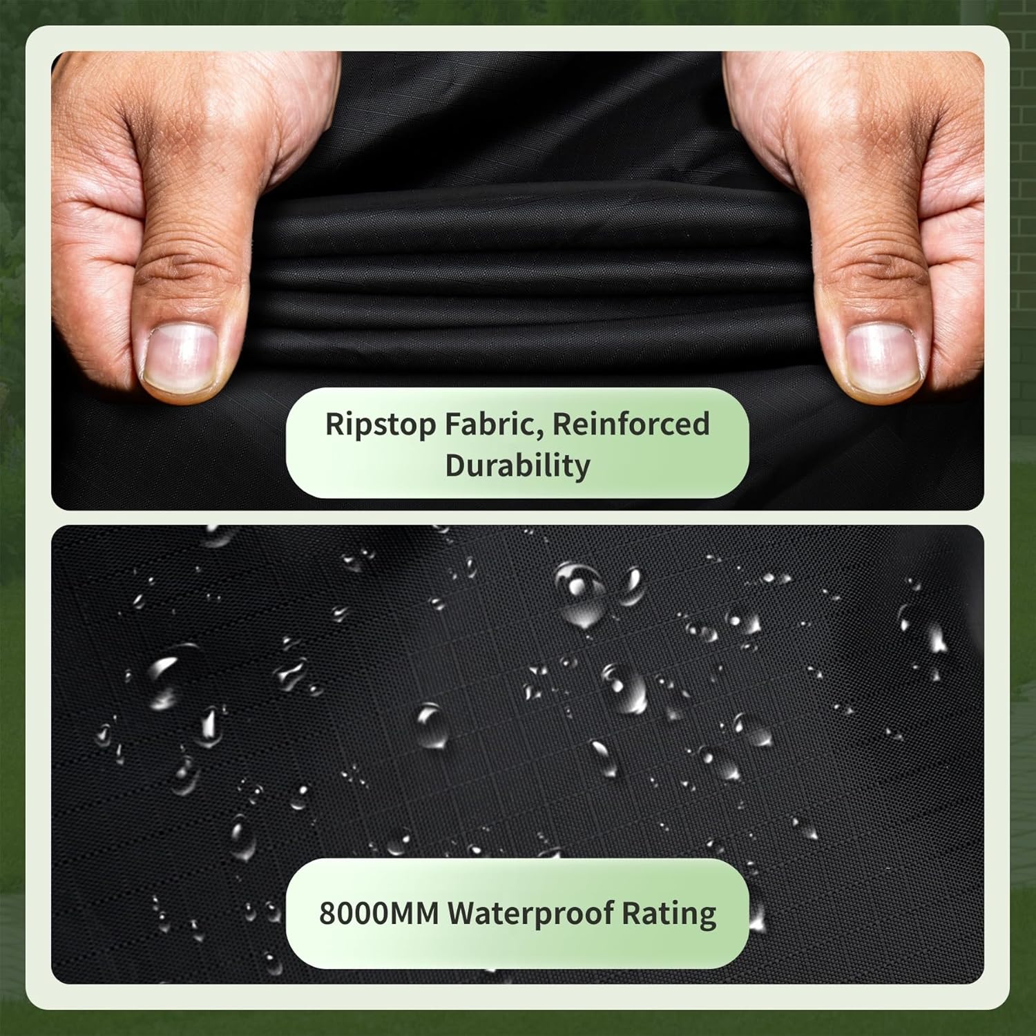 Riding Lawn Mower Cover for Outdoor, 600D Heavy Duty Lawn Tractor Covers Waterproof Breathable, with Storage Bag