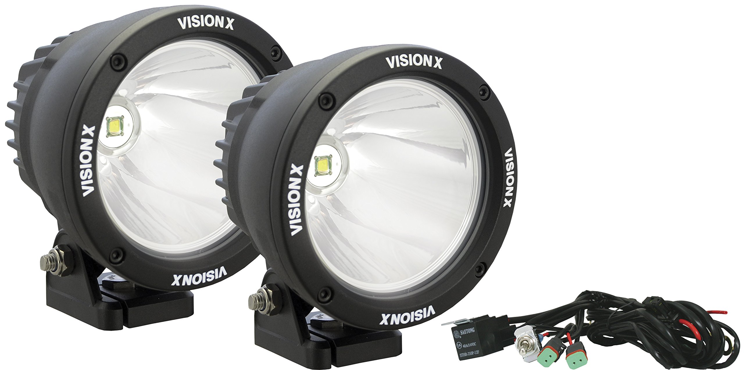 Vision X Lighting9151069 Ctl-CPZ110KIT - Cannon Kit Series - LED Headlight - 2x1 LED 25W - 5000 LM - E-Mark