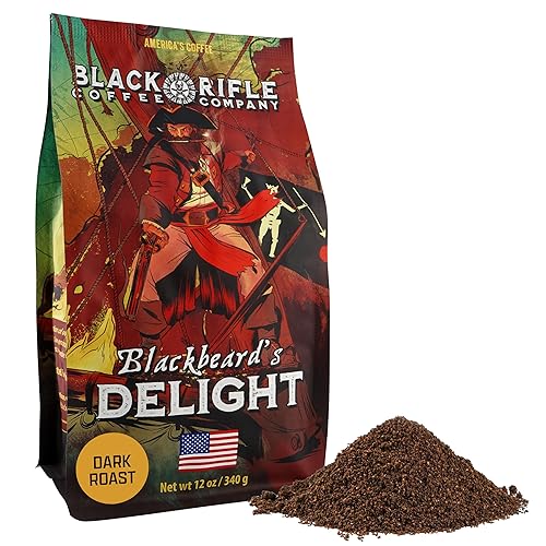 Black Rifle - Café molido Blackbeards Delight tostado oscuro de 12 onzas Black Rifle - Café molido Blackbeards Delight tostado oscuro de 12 onzas