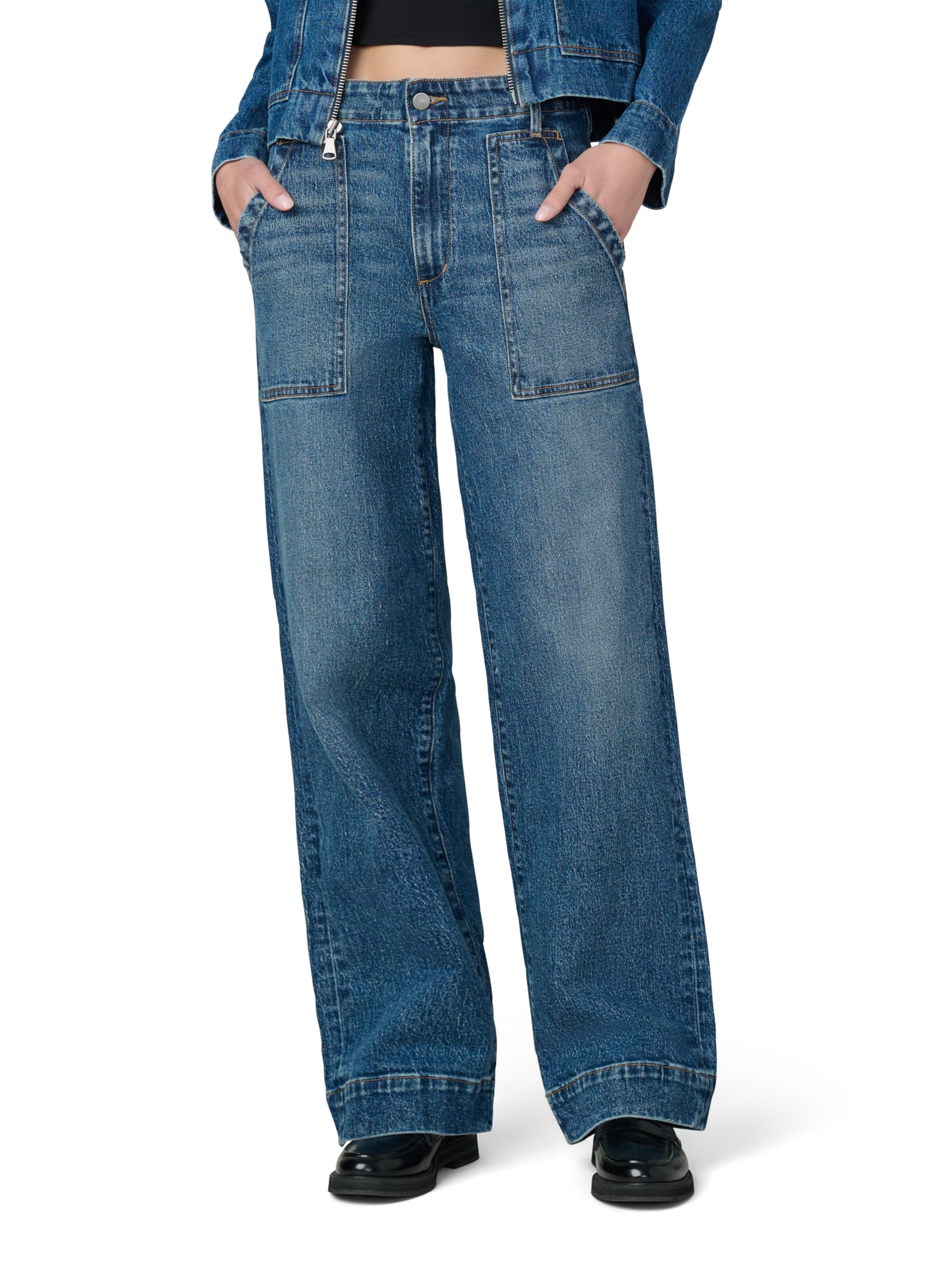 Joes Womens The Karter Relaxed High Rise Straight Leg Trouser